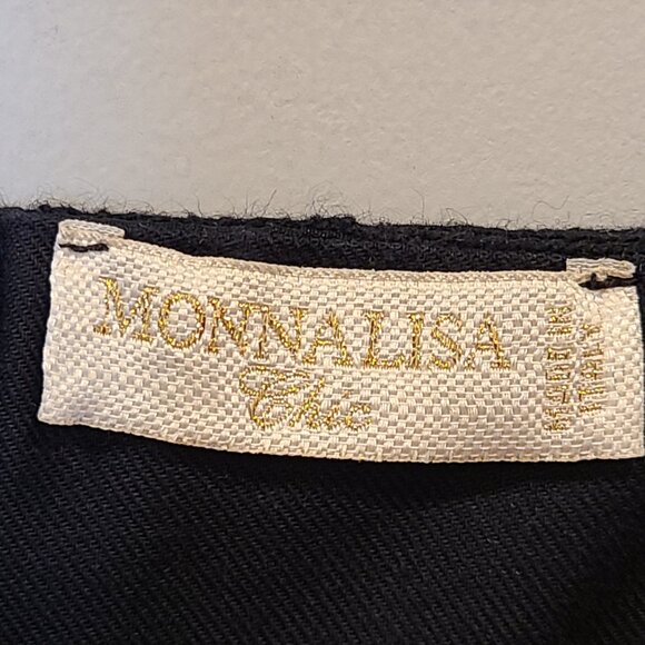 MonnaLisa Chic Dress Made in Italy Black Pleated Girls 10 - Picture 7 of 11